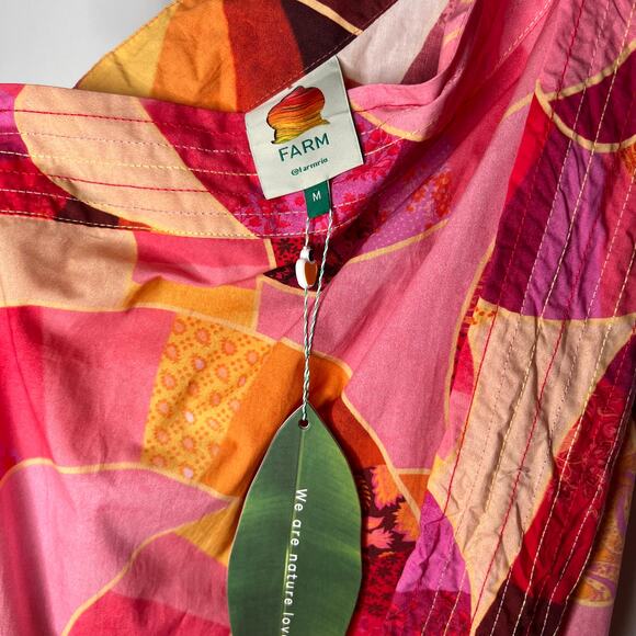 Farm Rio Patch Twirl One Shoulder Maxi Dress Size M - Picture 4 of 11